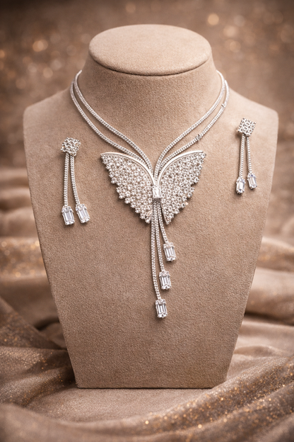 Delicate Butterfly Jewelry Set